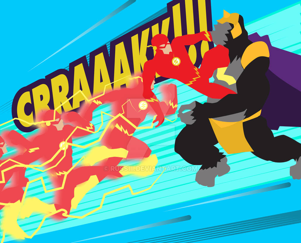 Flash Vs Grodd-01 by russIII on DeviantArt