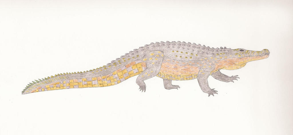How to Draw Deinosuchus - giant crocodile alligator Jurassic World Easy  Step By Step 