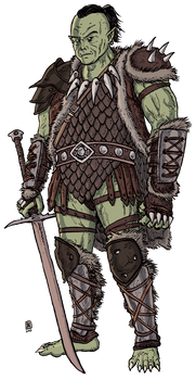 Half-Orc Barbarian