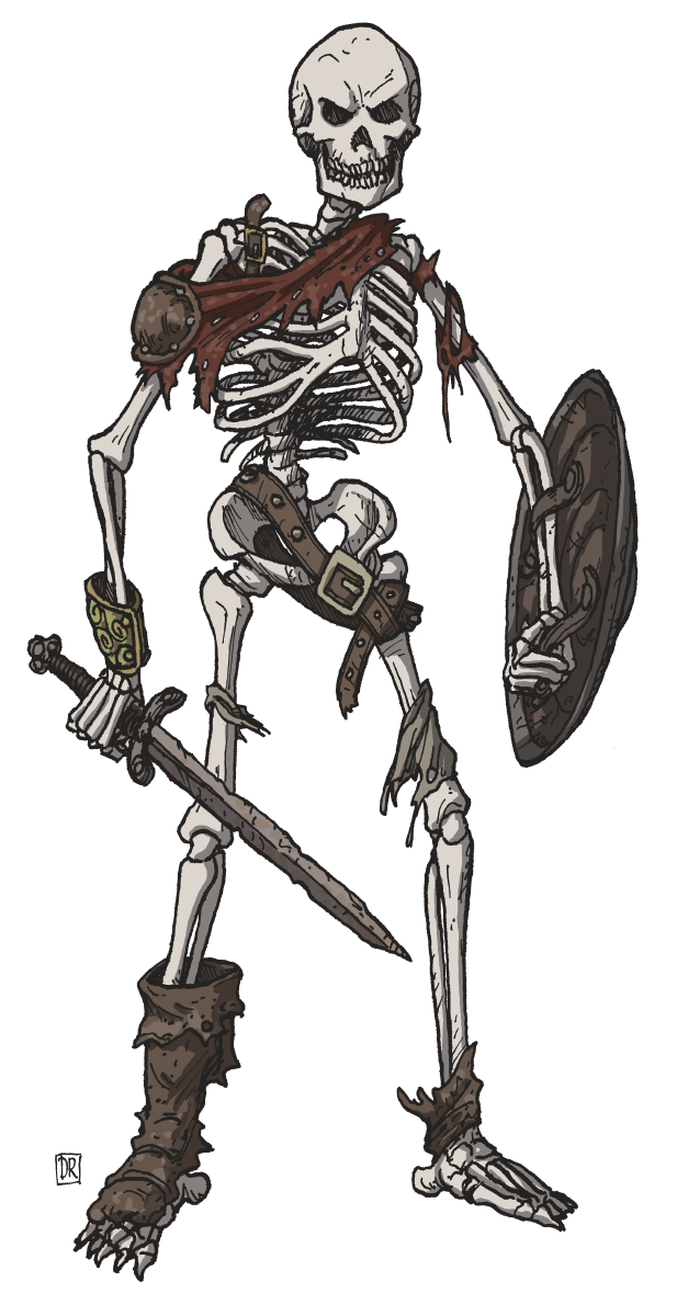 Undead warden-like Skeleton Soldier