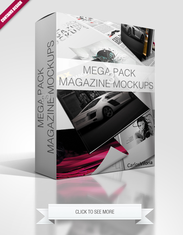 Mega Pack Magazine Mockups 3