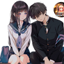 Render Chitanda Eru x Oreki Houtarou by Hana Yui