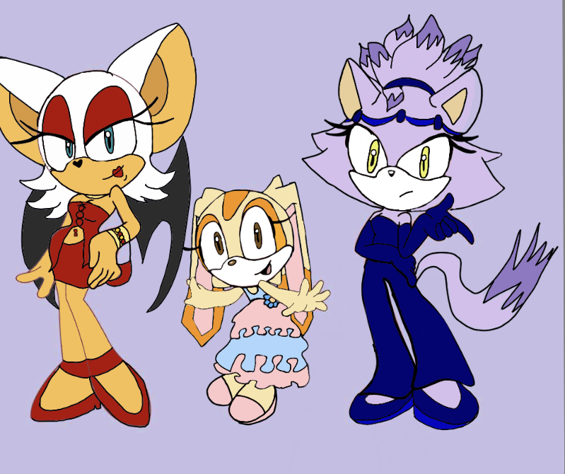 Deviantart Rouge Cream Rouge, Cream, and Blaze by StellaBrandon100 on DeviantArt