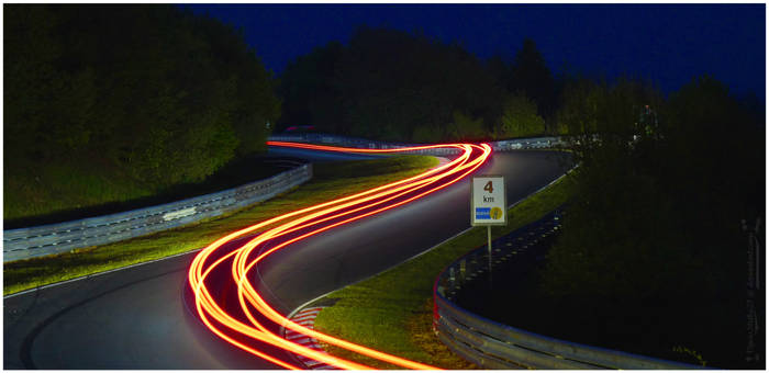 'The green hell' at night