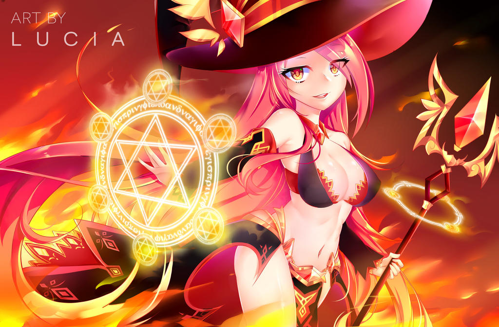 FANTASY CONTEST ENTRY ] THE FIRE WITCH by o0Lucia0o on DeviantArt