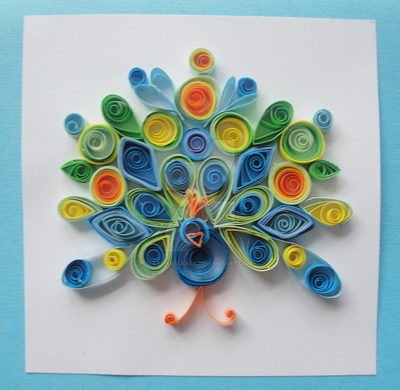 Quilled Peacock