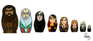 Harry Potter Nesting Doll Set Design