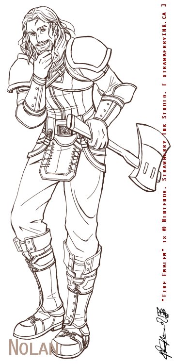 Fire Emblem - Nolan bw by Meibatsu
