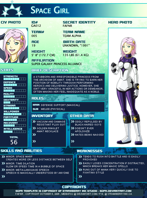 SGPA - Young Justice - Space Girl by Meibatsu