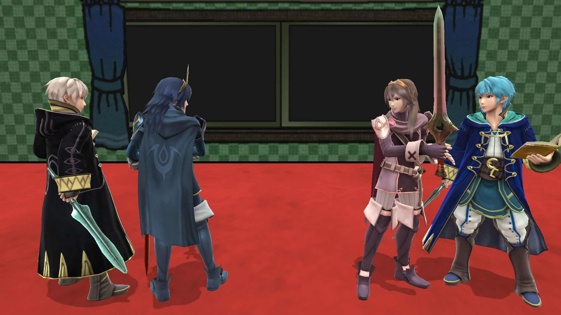 Robin x Lucina: Meeting their Alt. color clones