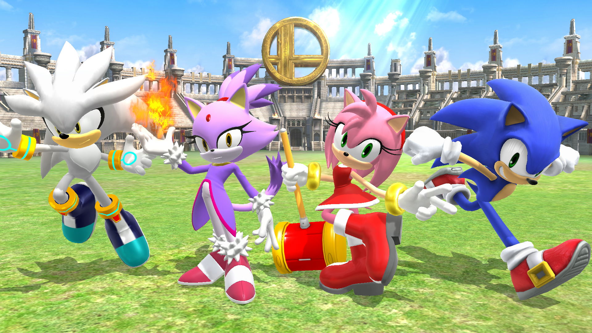 Sonic X Amy, Silver X Blaze and Shadow X Maria