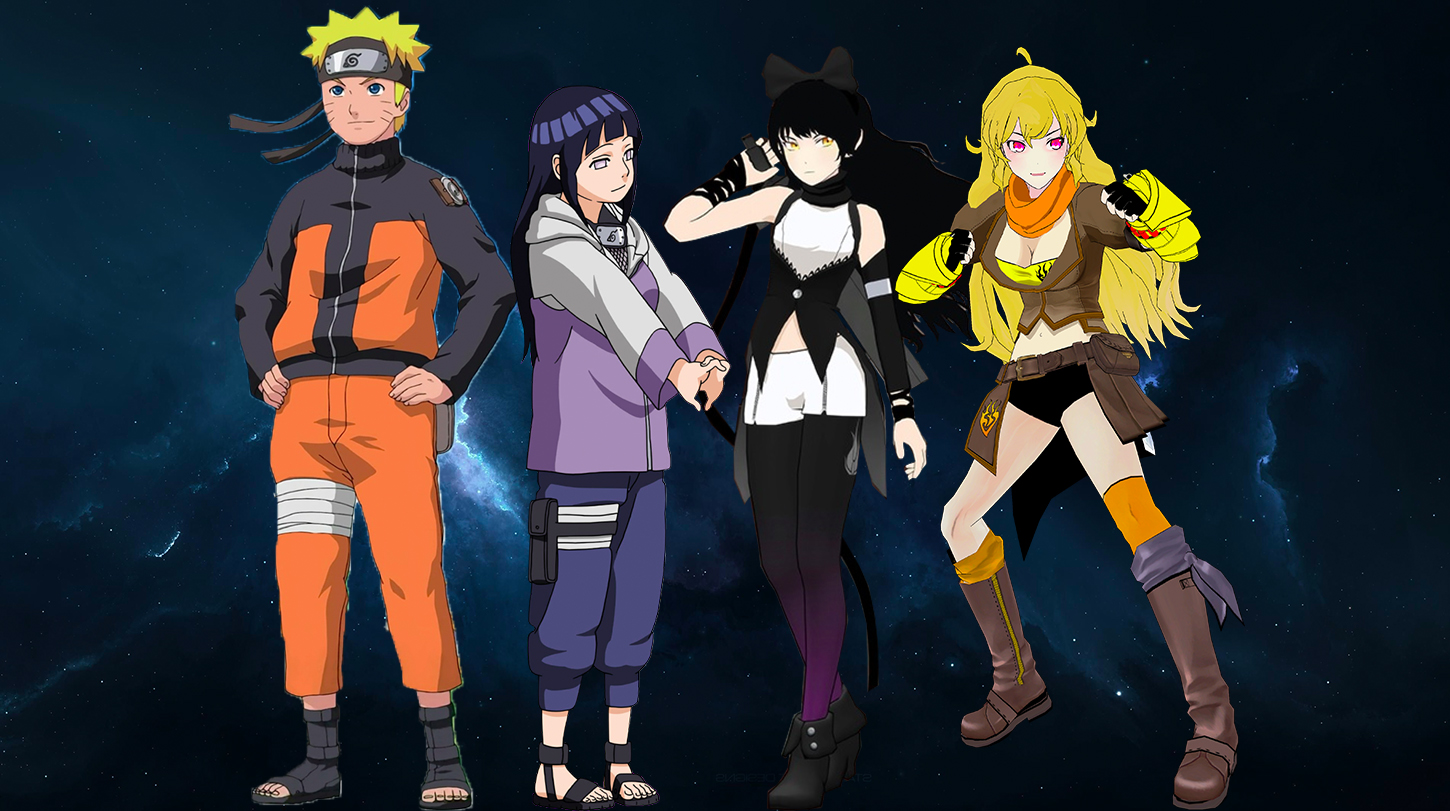 Naruto X Hinata And Yang X Blake By Alienskiller1 On Deviantart