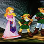 Zelda Link and their son (Melee)