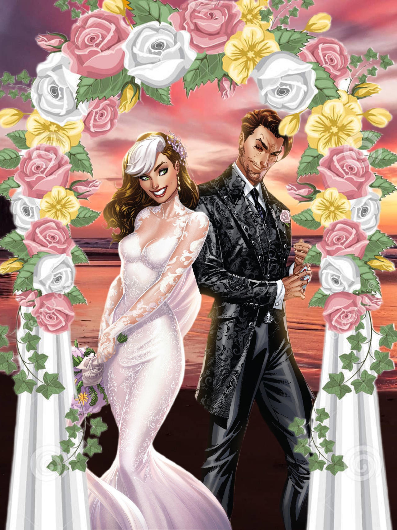Gambit And Rouges Wedding Rogue and gambit wedding 60 photos - Astyledwedding.com