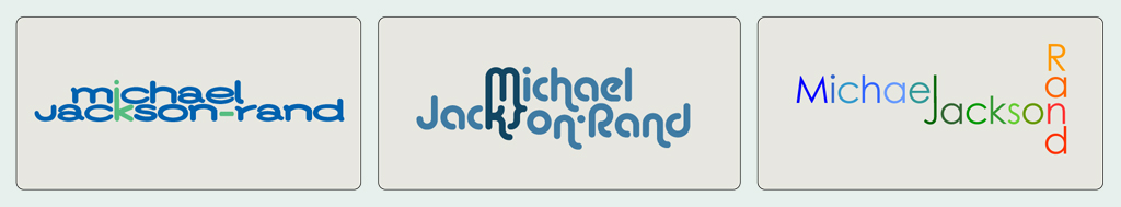 Michael Jackson-Rand Logotypes