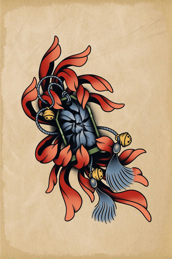 Chrysanthemum Omamori Tattoo Design by ivebeencalledmax on DeviantArt