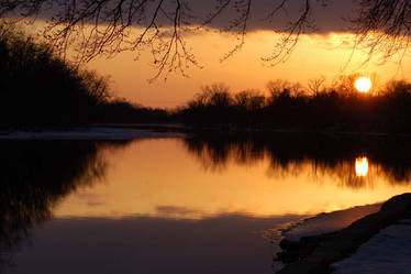 River sunset