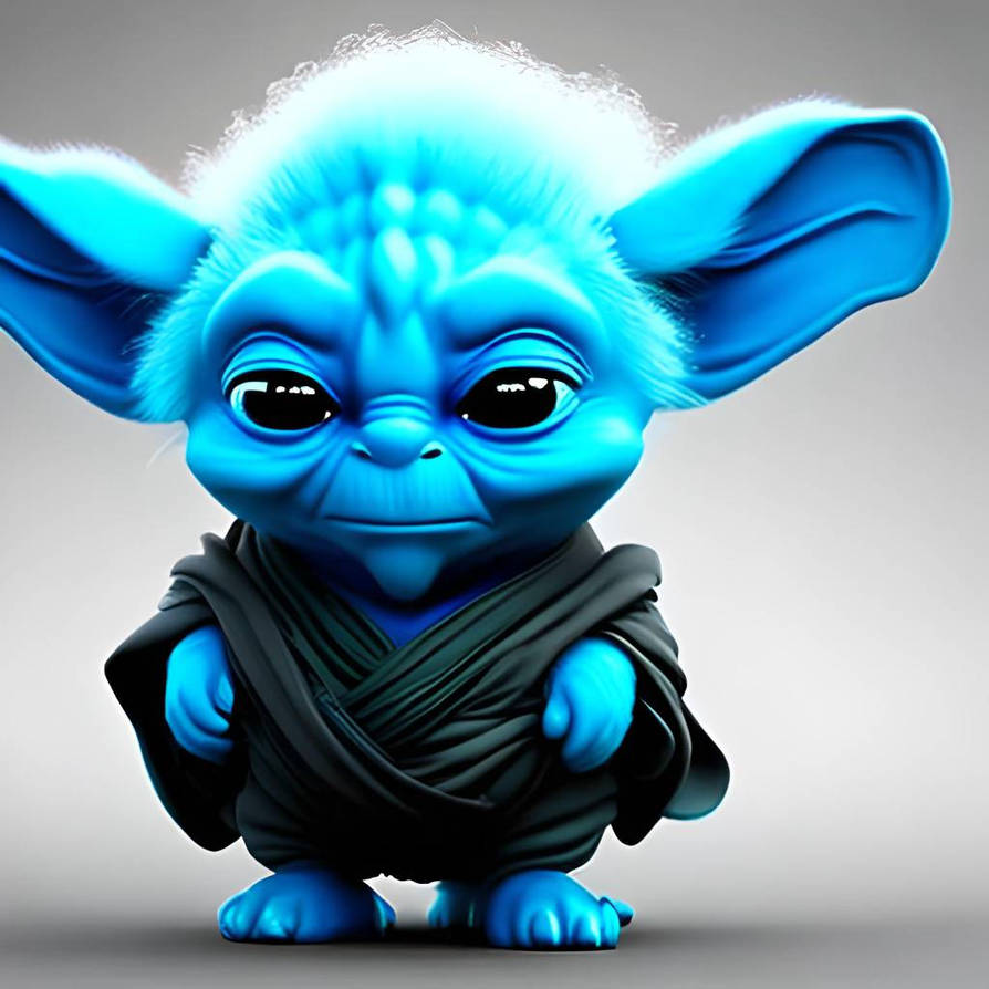Blue Rodya Blue yoda by ParadoxButterfly on DeviantArt