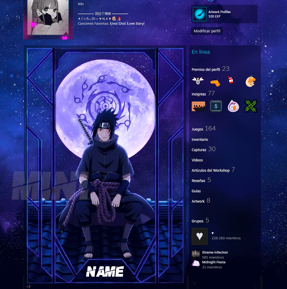 Steam Artwork Design Sasuke By Mini 01 On DeviantArt steam-artwork-design-sasuke-by-mini-01-on-deviantart
