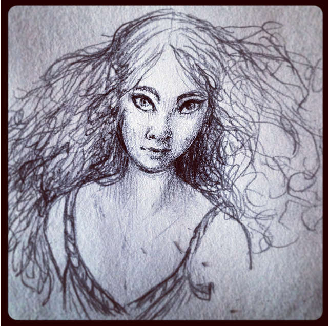 Girl Wake-up sketch