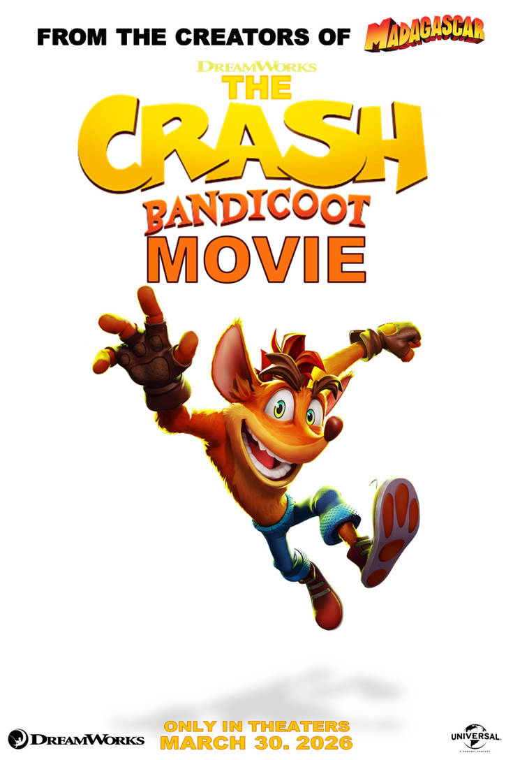 The Crash Bandicoot Movie 2026 Poster By CaptainClarke19 On DeviantArt the-crash-bandicoot-movie-2026-poster-by-captainclarke19-on-deviantart