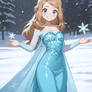 Serena in her new Winter dress (Request)