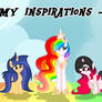 MLP Fanart Gift My inspirations THEN by fillychu