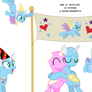 MLP FiM base 8 ponies party happy birthday