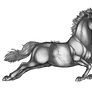 Capriole Horse Grayscale (F2U)