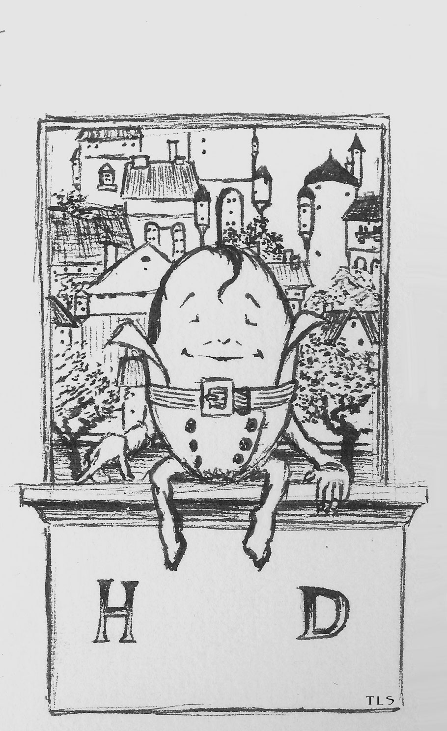 Humpty Dumpty -- ink