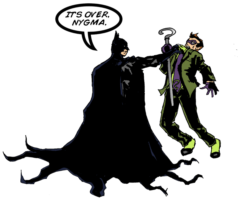 Batman Riddler Ragebait Bonus : Batman and The Riddler by TheShockermaniac on DeviantArt