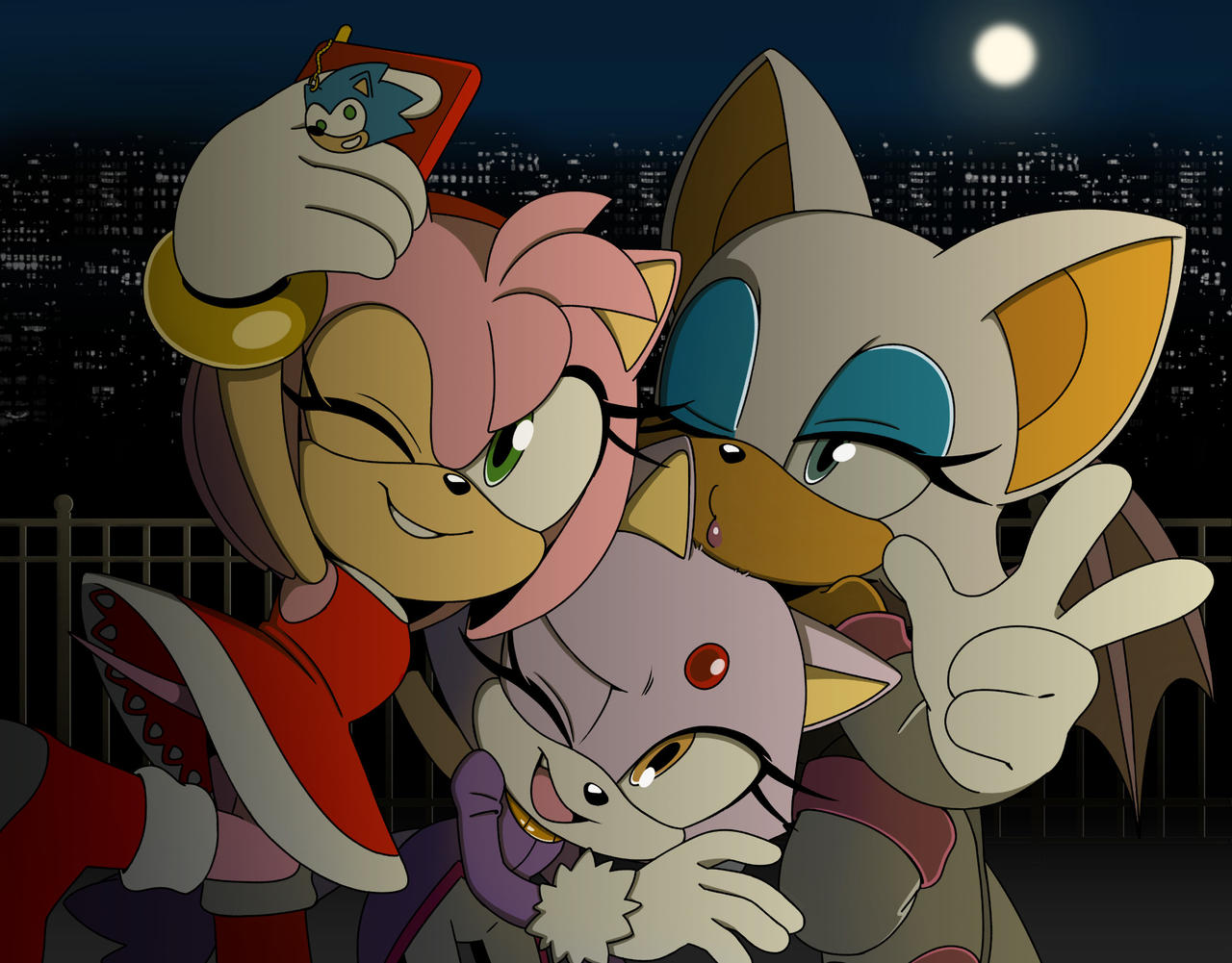 Amy Rouge Sus Collab: Amy, Blaze, Rouge by FirestormFoxCinder on DeviantArt