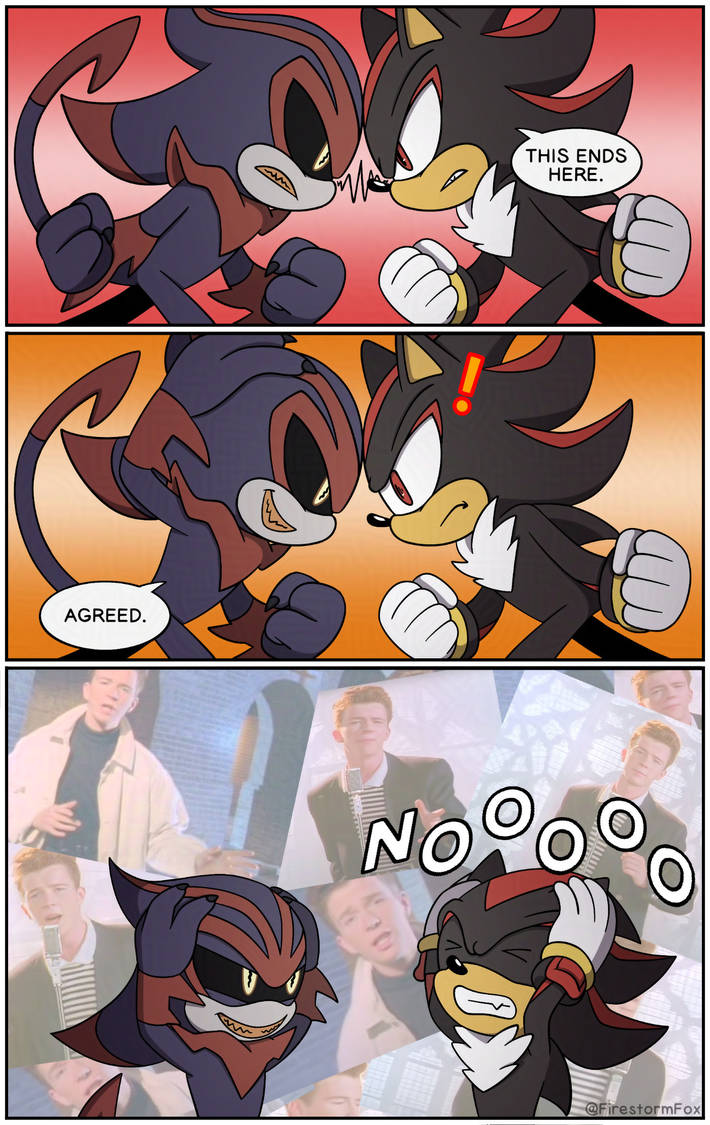 Shadow Rick Eclipse Rick Rolls Shadow by FirestormFoxCinder on DeviantArt