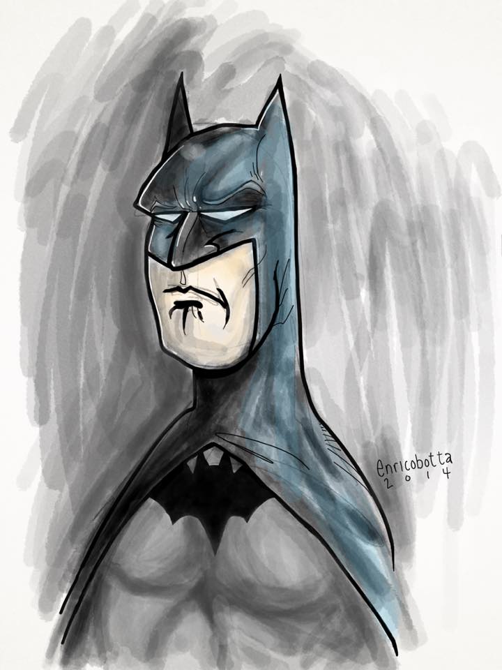 Batman iPad painting