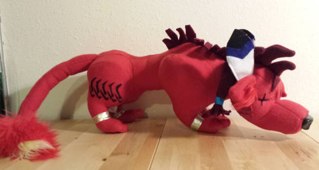 Red XIII custom plush side view