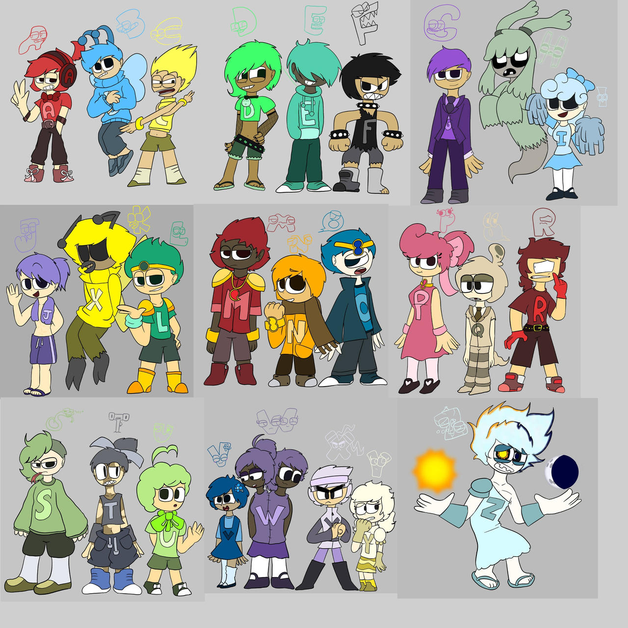 Humanized Alphabet Lore by testvmware2003 on DeviantArt