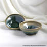 2 Green olive Bowls