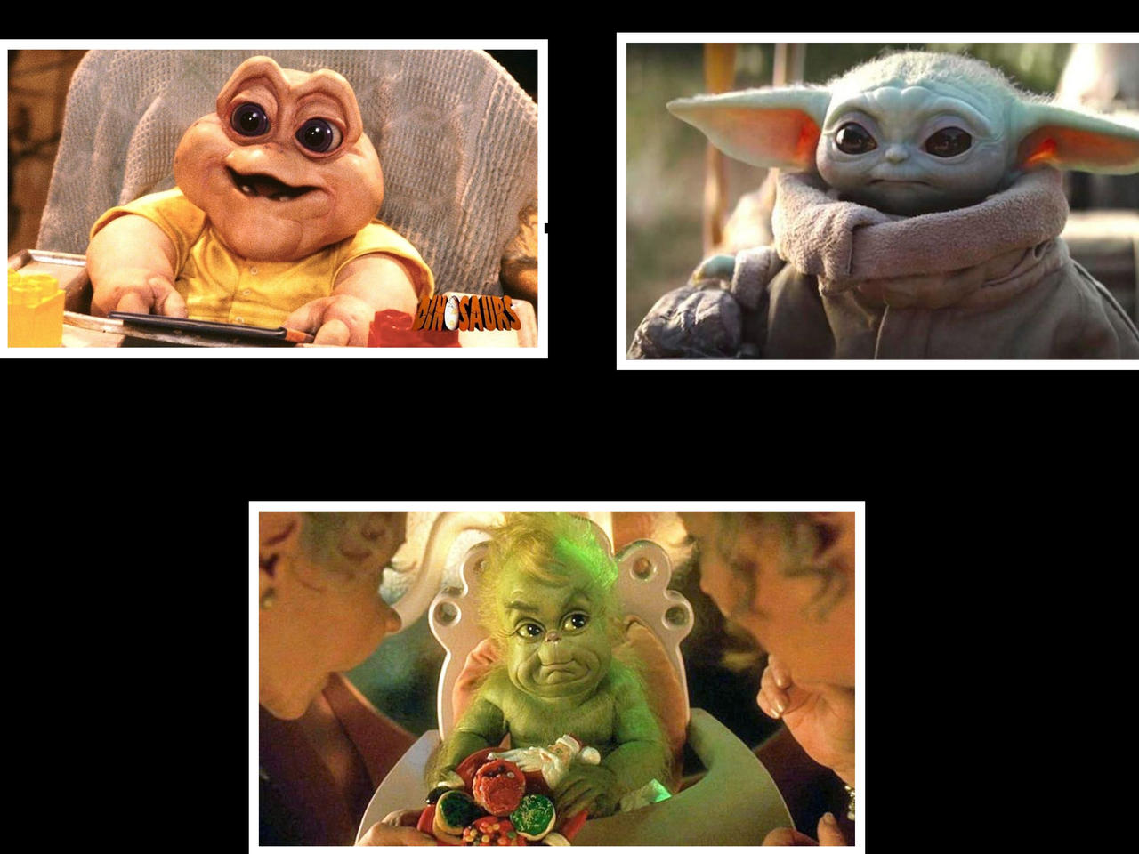 If baby sinclair and grogu were one