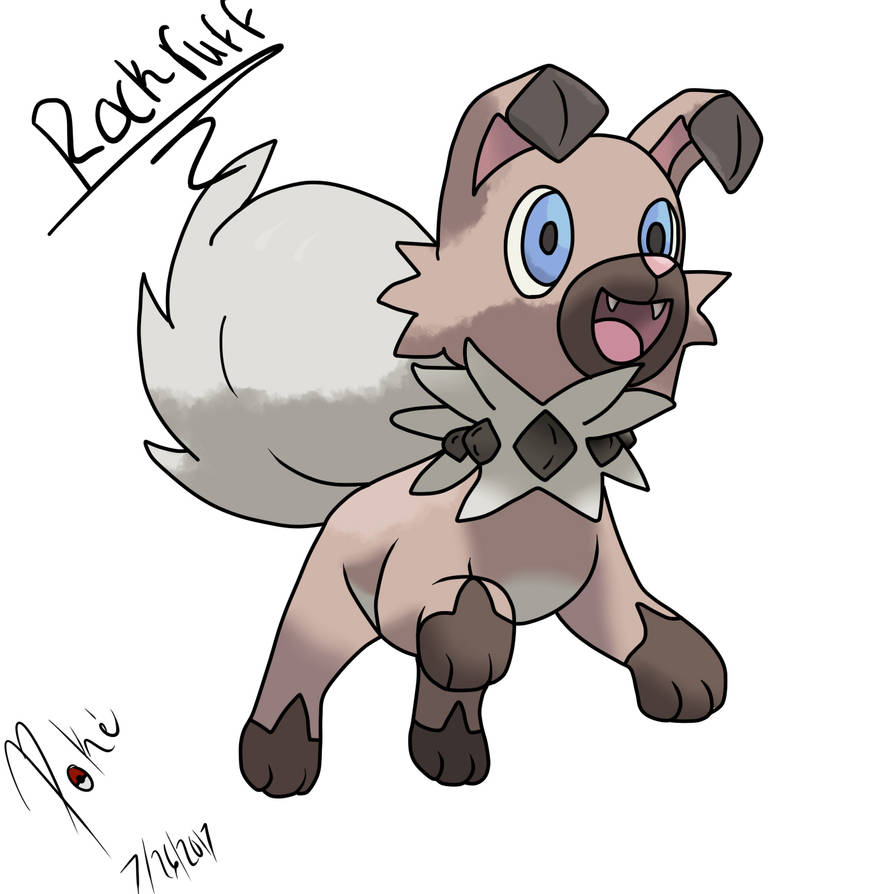 Rockruff Simple Rockruff by PokemonGirl667 on DeviantArt