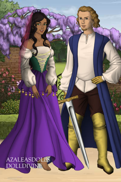 Tudor Disney Couples Phoebus and Esmeralda