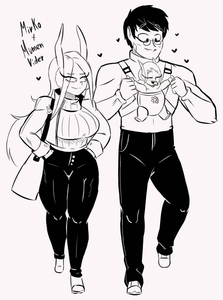 Mirko x Mumen Rider_Family by SantiagoG951 on DeviantArt