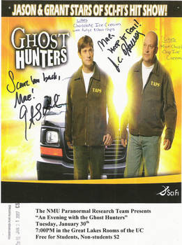 Ghost Hunters NMU flyer