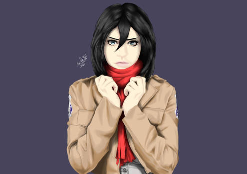 Mikasa from Attack on Titan 