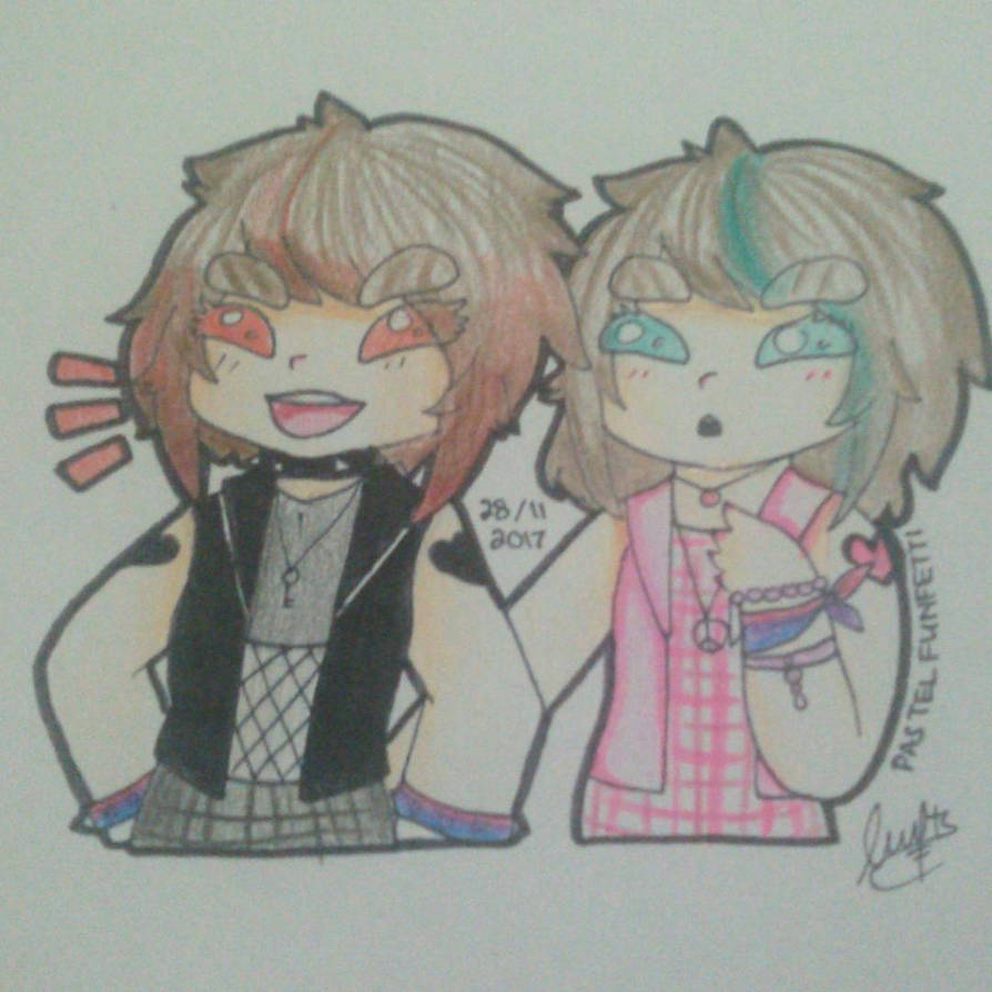 My twin oc by Funfetti-donut on DeviantArt