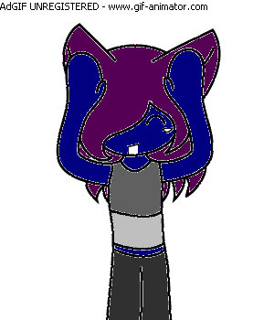 Purple and Blue Fox Dancing