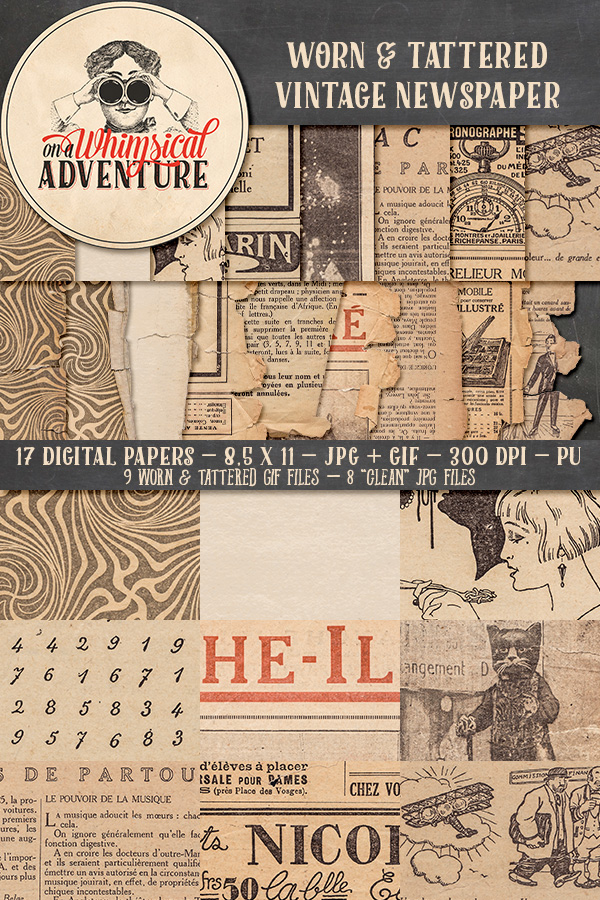 Vintage Newspaper Textures