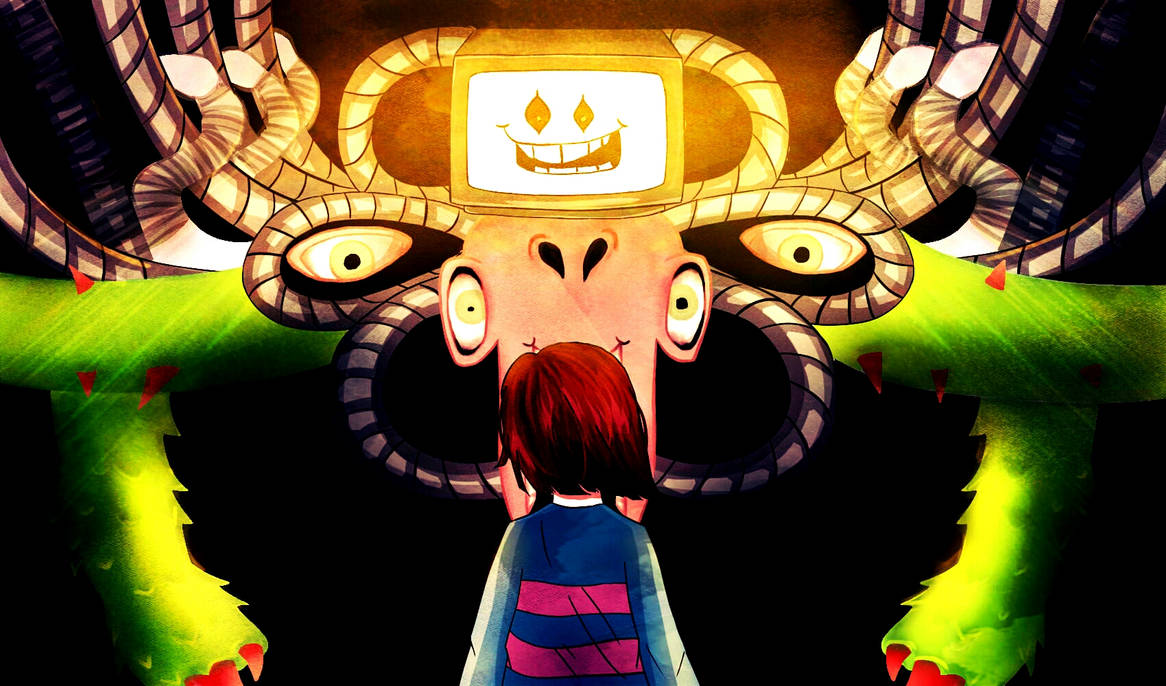 Omega Flowey VS Frisk by Ashley-Dreamworld on DeviantArt