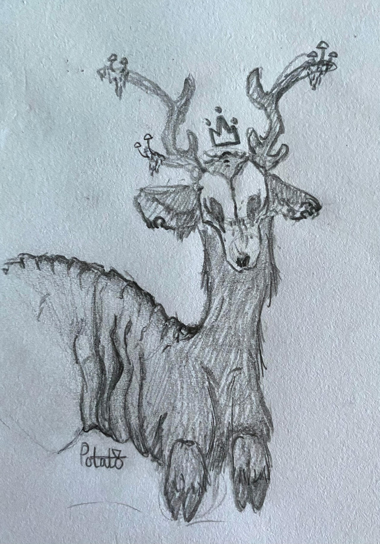 Wendigo Sketch By Potato With A Pencil On DeviantArt wendigo-sketch-by-potato-with-a-pencil-on-deviantart
