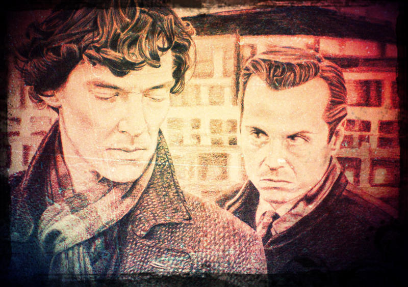 Sherlock and Moriarty VINTAGE