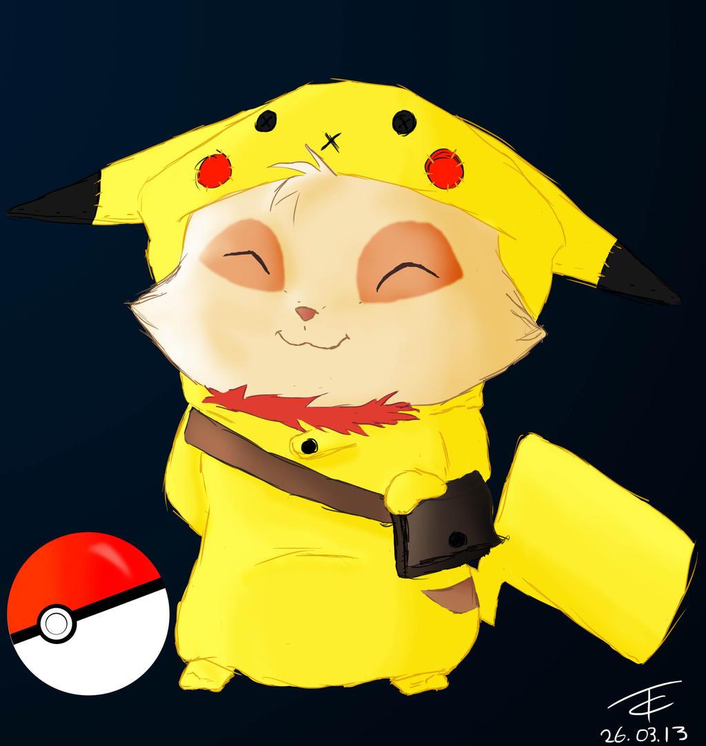 Pikachu Tem Teemo as Pikachu by TonjeC on DeviantArt